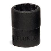 GTMD6 - Nasadka czerniona 1/4" 12-kątna, krótka, calowa, 3/16"