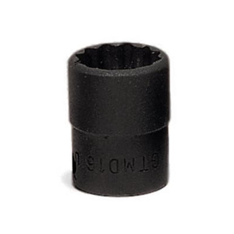 GTMD7 - Nasadka czerniona 1/4" 12-kątna, krótka, calowa, 7/32"
