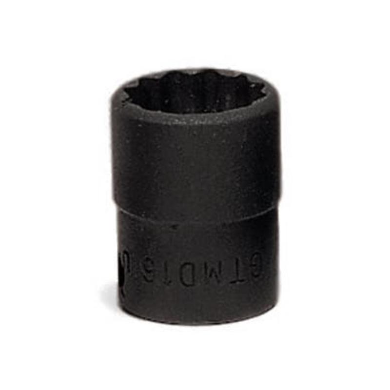 GTMD9 - Nasadka czerniona 1/4" 12-kątna, krótka, calowa, 9/32"