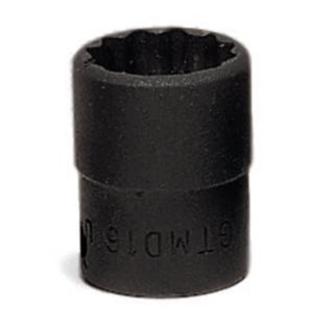 GTMD10 - Nasadka czerniona 1/4" 12-kątna, krótka, calowa, 5/16"