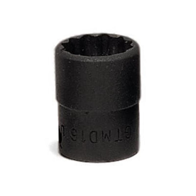 GTMD10 - Nasadka czerniona 1/4" 12-kątna, krótka, calowa, 5/16"