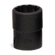 GTMD10 - Nasadka czerniona 1/4" 12-kątna, krótka, calowa, 5/16"