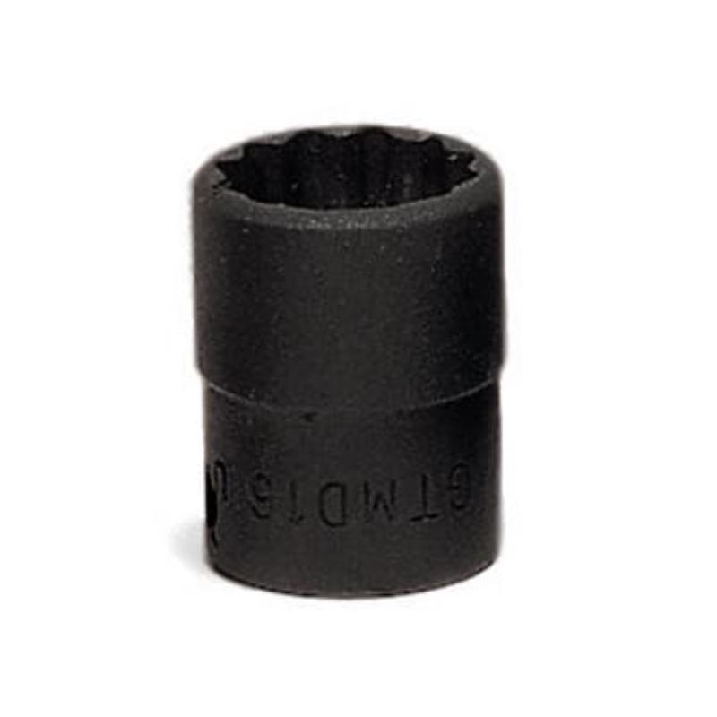 GTMD11 - Nasadka czerniona 1/4" 12-kątna, krótka, calowa, 11/32"