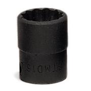 GTMD12 - Nasadka czerniona 1/4" 12-kątna, krótka, calowa, 3/8"