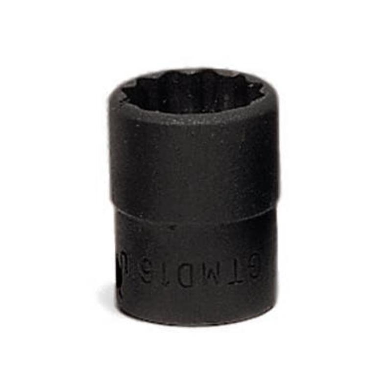 GTMD14 - Nasadka czerniona 1/4" 12-kątna, krótka, calowa, 7/16"