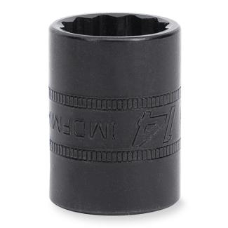 IMDFM10A - Nasadka udarowa 3/8" 12-kątna, krótka, metryczna, 10 mm