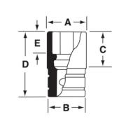 IMFM11A - Nasadka udarowa 3/8" 6-kątna, krótka, metryczna, 11 mm