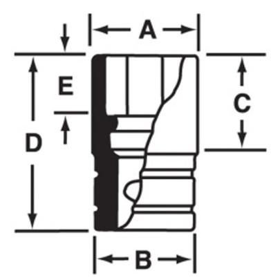 MGMM6 - Nasadka magnetyczna 1/4" 6-kątna, krótka, metryczna, 6 mm