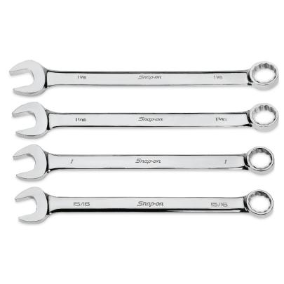 OEX704B - Zestaw kluczy oczkowo-płaskich Flank Drive®, 15/16" - 1'1/8" (4 szt.)