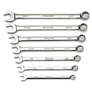 OEX707B - Zestaw kluczy oczkowo-płaskich Flank Drive®, 3/8" - 3/4" (7 szt.)