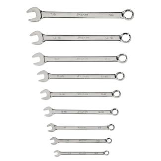 OEX709B - Zestaw kluczy oczkowo-płaskich Flank Drive®, 3/8" - 7/8" (9 szt.)