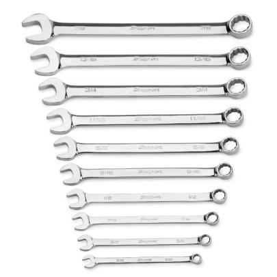 OEX710 - Zestaw kluczy oczkowo-płaskich Flank Drive®, 5/16" - 7/8" (10 szt.)