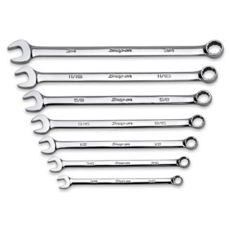 OEXL707B - Zestaw kluczy oczkowo-płaskich długich Flank Drive®, 3/8" - 3/4" (7 szt.)