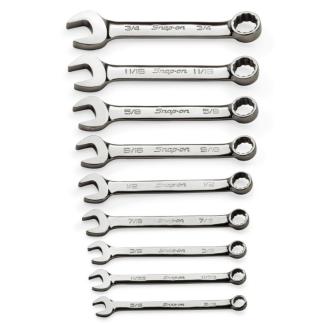 OEXS709B - Zestaw kluczy oczkowo-płaskich krótkich Flank Drive®, 5/16" - 3/4" (9 szt.)