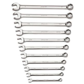 OSH711B - Zestaw kluczy oczkowo-płaskich Flank Drive®, 3/8" - 1" (11 szt.)