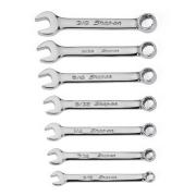 OXI707BK - Zestaw kluczy oczkowo-płaskich ekstra-krótkich Flank Drive®, 3/16" - 3/8"