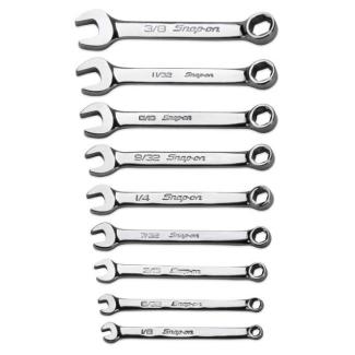 OXI709SBK - Zestaw kluczy oczkowo-płaskich ekstra-krótkich Flank Drive®, 1/8" - 3/8"