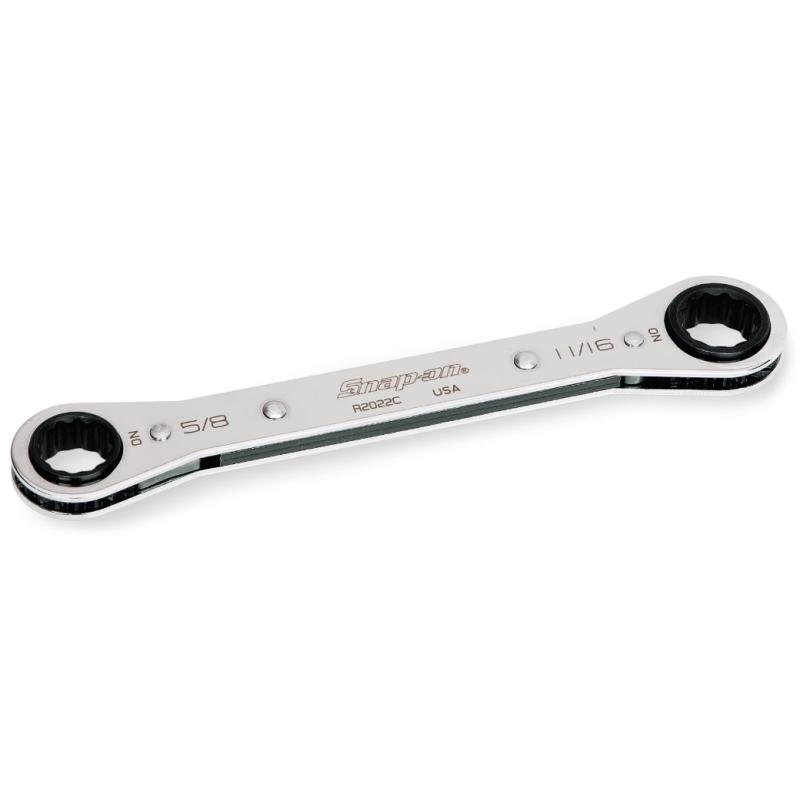 R2022C - Klucz oczkowy grzechotkowy, 5/8" x 11/16"