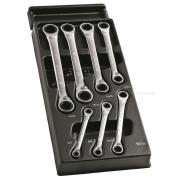 MOD.65J7 - moduł 7 kluczy oczkowych grzechotkowych, odchylonych pod kątem 15°, 12-kątnych