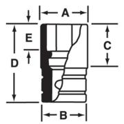 RT81 - Nasadka 1/4" 12-kątna, niskoprofilowa, calowa, 1/4"