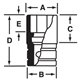 RT101 - Nasadka 1/4" 12-kątna, niskoprofilowa, calowa, 5/16"