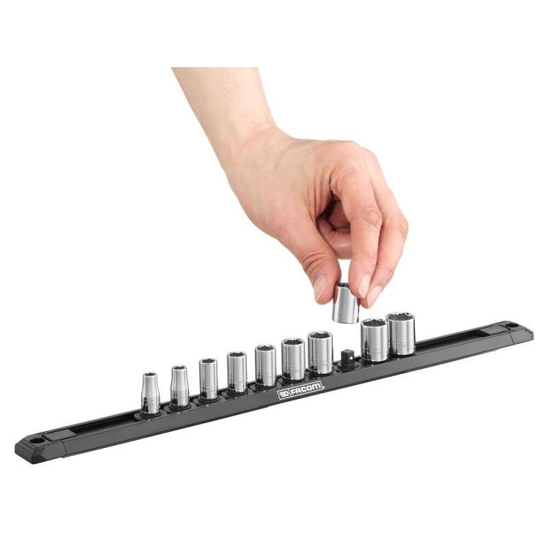 R.40EGRPPB - Zestaw nasadek 1/4" do obrobionych śrub 6-kątnych OGV® GRIP, 5,5 - 14 mm (10 szt.)