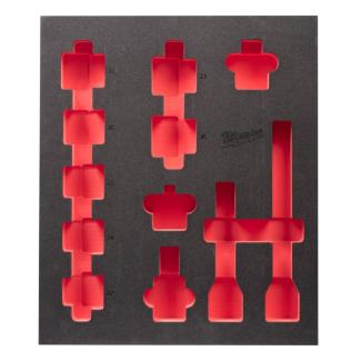 4932493395 - Wkładka piankowa do nasadek 3/4" krótkich, do wózków narzędziowych, 417 x 536 mm