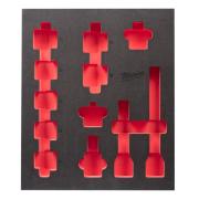 4932493395 - Wkładka piankowa do nasadek 3/4" krótkich, do wózków narzędziowych, 417 x 536 mm