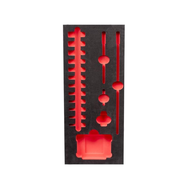 4932493385 - Wkładka piankowa do nasadek 1/4" długich, do wózków narzędziowych, 417 x 177 mm