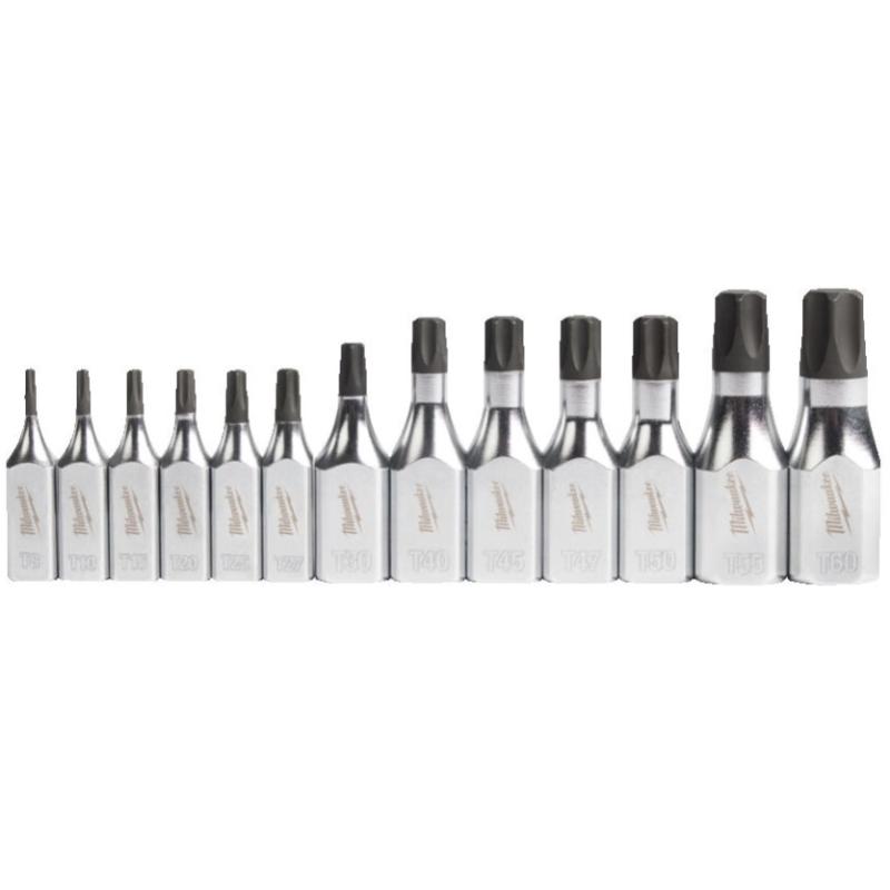 4932480565 - Zestaw nasadek trzpieniowych 1/4" i 3/8" do śrub Torx®, T8 - T60 (13 szt.)