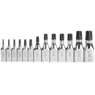 4932480565 - Zestaw nasadek trzpieniowych 1/4" i 3/8" do śrub Torx®, T8 - T60 (13 szt.)