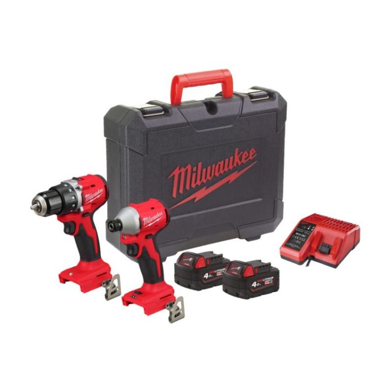 M18 BLCPP2B-402C - Zestaw POWERPACK M18™, M18 BLIDRC, M18 BLDDRC, 2 x 4.0 Ah + ładowarka, w walizce, 4933492836