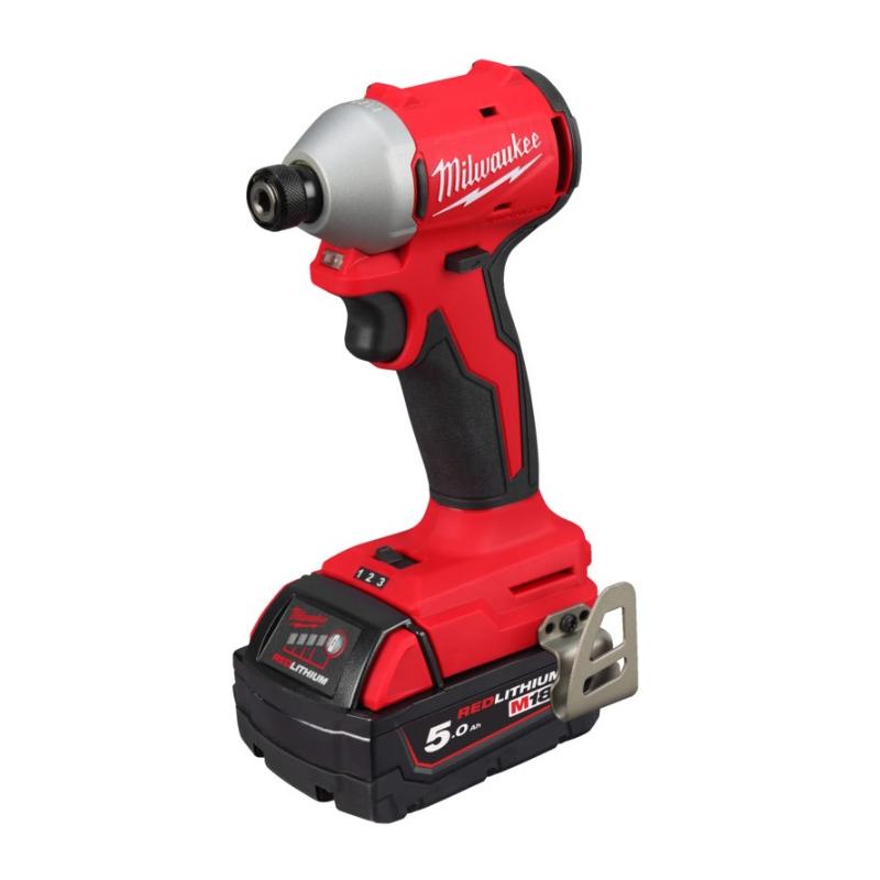 M18 BLIDR-502X - Kompaktowa zakrętarka udarowa 1/4" HEX 18 V, 5.0 Ah, w walizce, z 2 akumulatorami i ładowarką, 4933492843