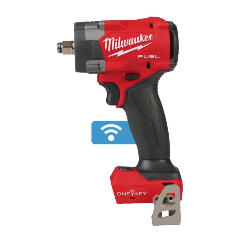 M18 ONEFIW2FC12-0X - Kompaktwy klucz udarowy 1/2", 203 Nm, 18 V, FUEL™, ONE-KEY™, w walizce, bez wyposażenia, 4933493412