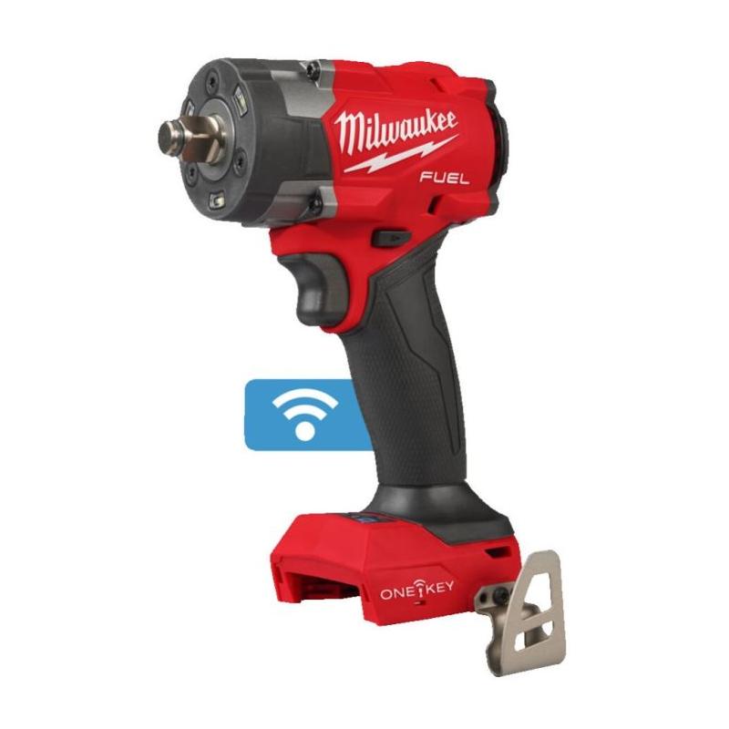M18 ONEFIW2FC12-0X - Kompaktwy klucz udarowy 1/2", 203 Nm, 18 V, FUEL™, ONE-KEY™, w walizce, bez wyposażenia, 4933493412