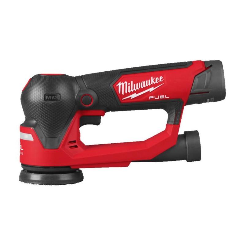 M12 FSDR75-202B - Szlifierka mimośrodowa 75 mm, 12 V, 2.0 Ah, FUEL™, w torbie, z 2 akumulatorami i ładowarką, 4933498232