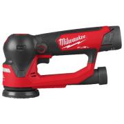 M12 FSDR75-202B - Szlifierka mimośrodowa 75 mm, 12 V, 2.0 Ah, FUEL™, w torbie, z 2 akumulatorami i ładowarką, 4933498232