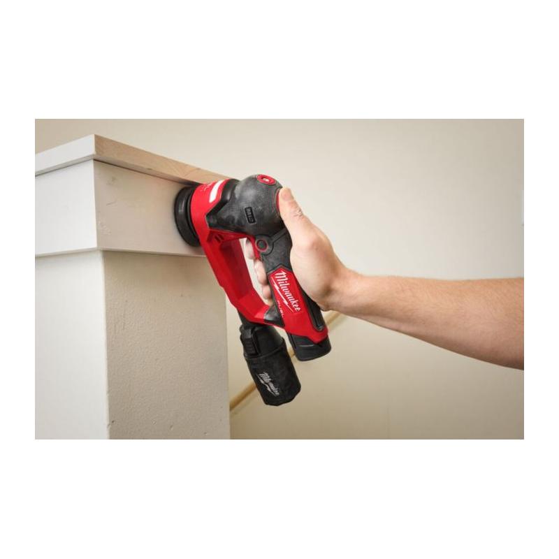 M12 FSDR75-202B - Szlifierka mimośrodowa 75 mm, 12 V, 2.0 Ah, FUEL™, w torbie, z 2 akumulatorami i ładowarką, 4933498232