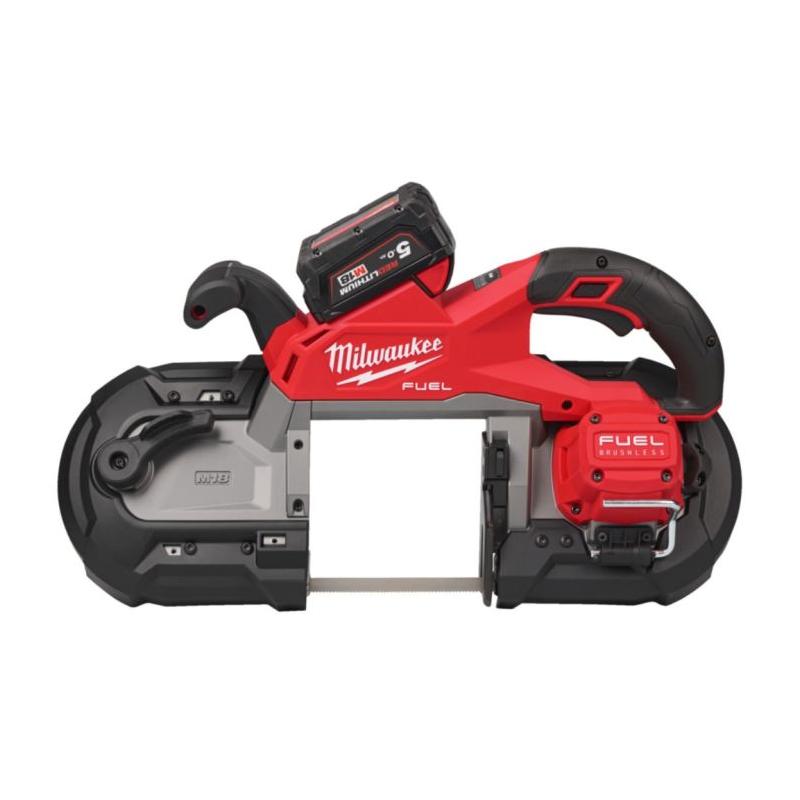 M18 FBS127-502C - Pilarka taśmowa do głębokiego cięcia, 18 V, 5.0 Ah, FUEL™, w walizce, z 2 akumulatorami i ładowarką, 4933498310