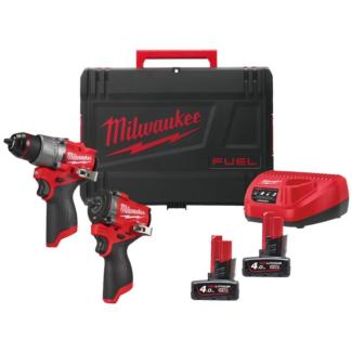 M12 FPP2X2-402X - Zestaw POWERPACK M12™ FUEL™, M12 FPD2, M12 FCIWF12G3, 2x 4.0 Ah + ładowarka, w walizce, 4933498741