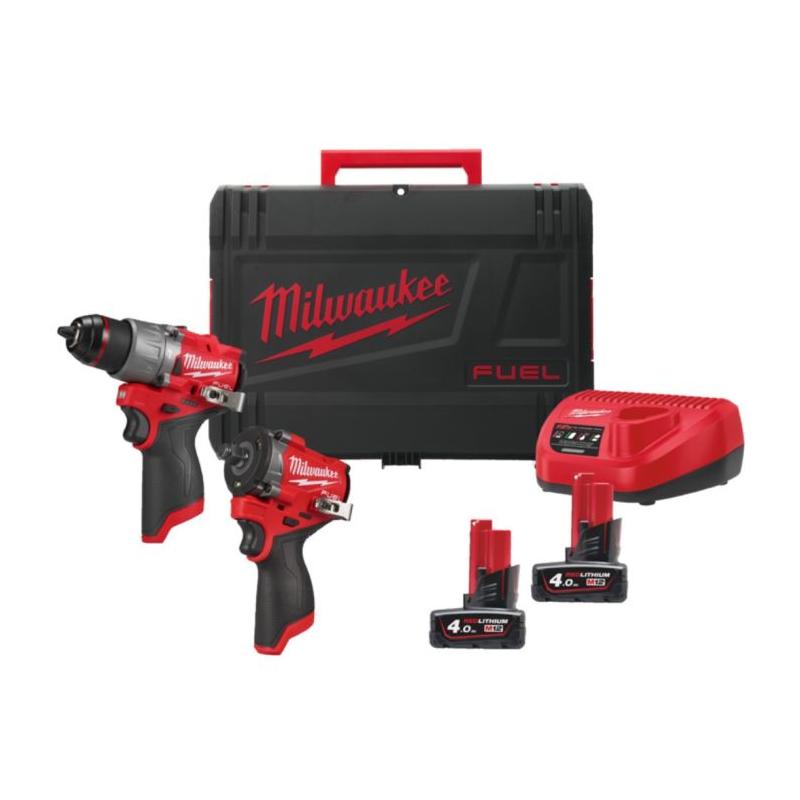 M12 FPP2X2-402X - Zestaw POWERPACK M12™ FUEL™, M12 FPD2, M12 FCIWF12G3, 2x 4.0 Ah + ładowarka, w walizce, 4933498741