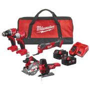 M18 BLCPP5A-502B - Zestaw POWERPACK M18™, M18 BLDDRC, M18 BLIDRC, M18 FCS552, M18 FMT, M18 FBJS, 2x5.0 Ah, ładowarka, 4933492838