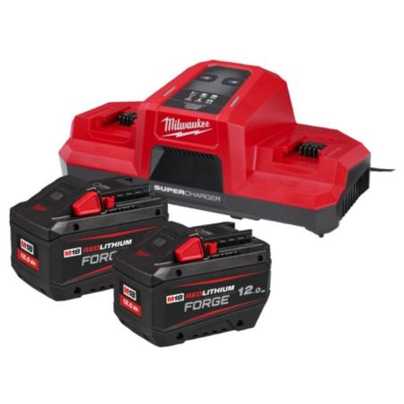 M18 FORGENRG-122DBSC - Zestaw 2 akumulatorów M18™ FORGE™, Li-ion 18 V, 12.0 Ah + podwójna super ładowarka, 4933498614
