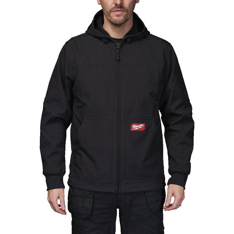 SJ BL XXL - Kurtka Softshell z kapturem FREEFLEX™, czarna, rozmiar XXL, 4932498275