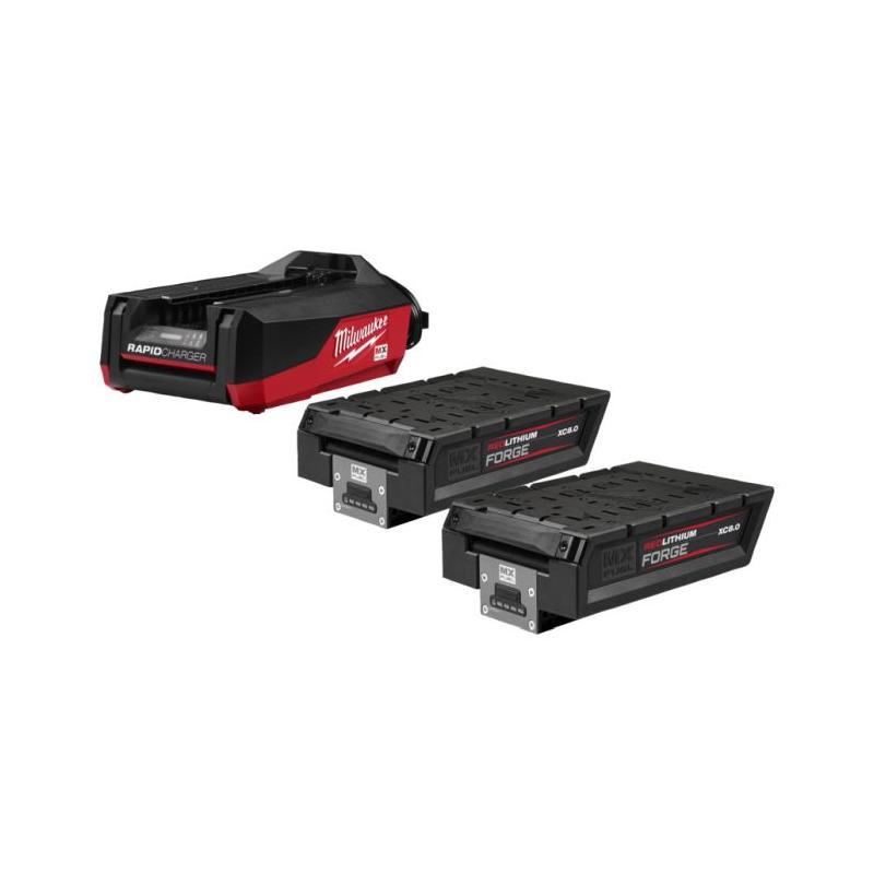 MXF FORGENRG-802FC - Zestaw 2 akumulatorów MX FUEL™, FORGE™, ONE-KEY™, Li-ion, 8.0 Ah + szybka ładowarka, 4932500037