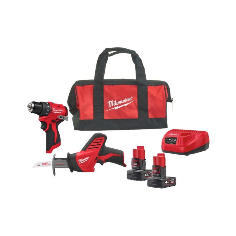 M12 BLPP2A-402B - Zestaw POWERPACK M12™, M12 BLDDRC, C12 HZ, 2 x 4.0 Ah + ładowarka, w torbie, 4933499692