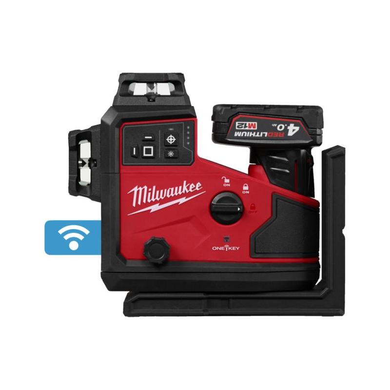M12 A3PLO-401C - Laser 3-płaszczyznowy 360°, 12 V, 4.0 Ah, ONE-KEY™, w walizce, z akumulatorem i ładowarką, 4933499002