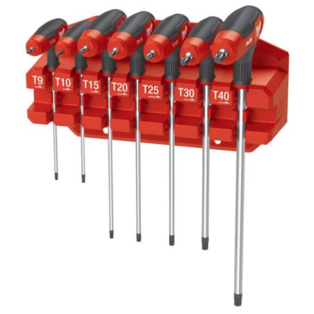 4932498690 - Zestaw kluczy trzpieniowych z rękojeścią, TORX, T9 - T40 (7 szt.)