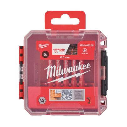 4932498300 - Zestaw wierteł diamentowych Hex Diamond Max do wiercenia na mokro/sucho, 6 mm (5 szt.)