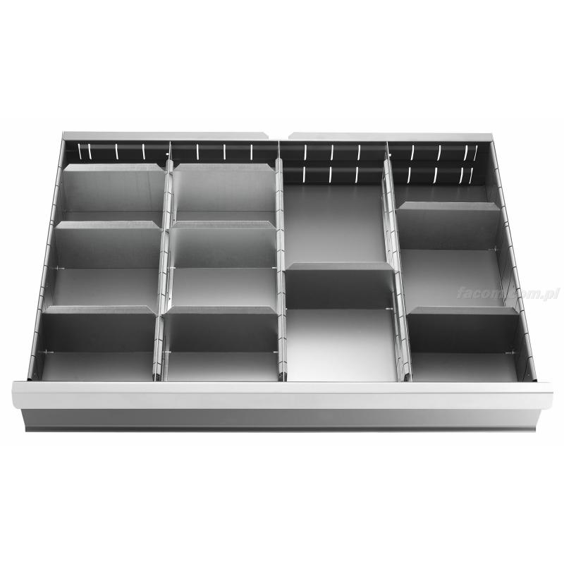 2930.C3 - zestaw 8 przegródek do szuflad 125 mm